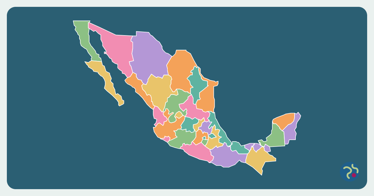 Geography Trivia Map Estados de México: quiz del mapa | Geography Arcade